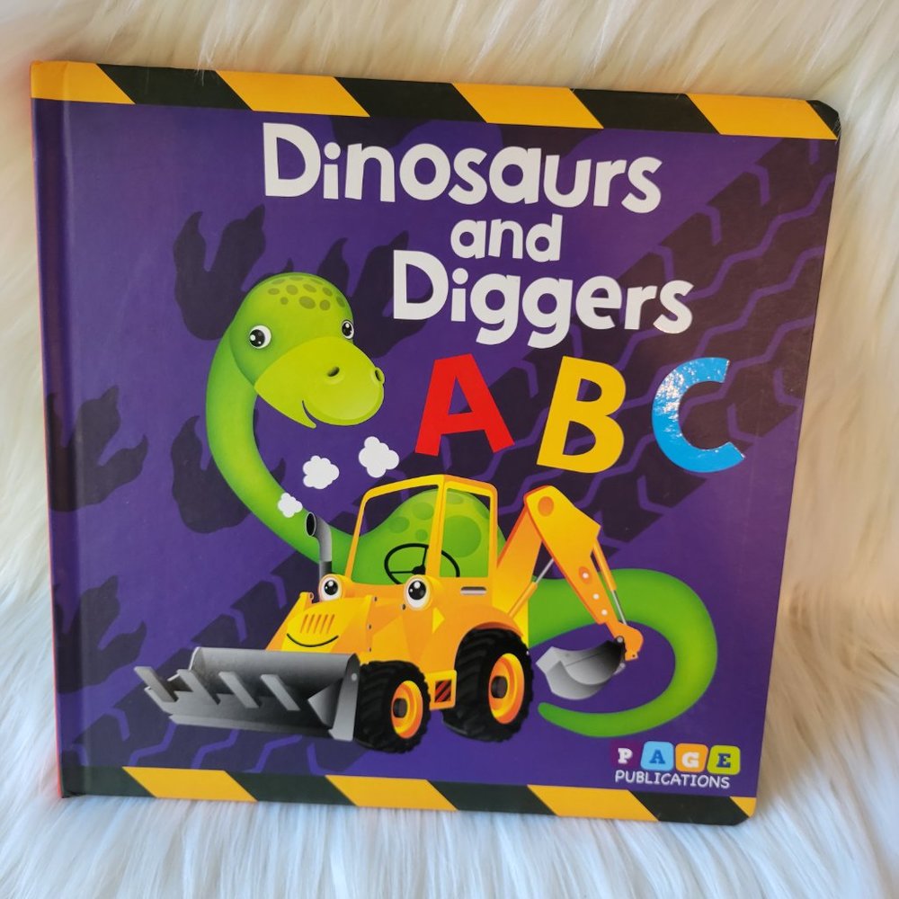 Dinosaurs and Diggers ABC Board Book